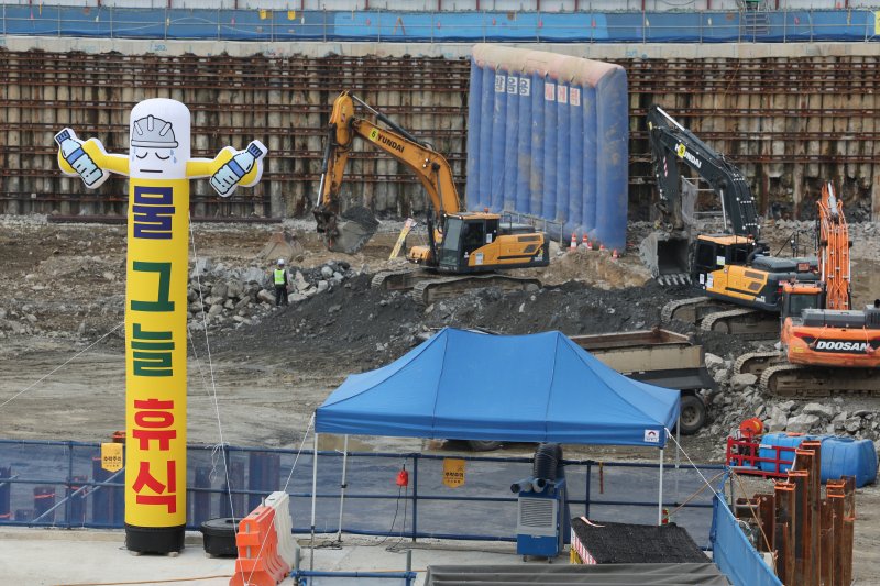 서울의 한 공사 현장. 2024.8.1/뉴스1 ⓒ News1 신웅수 기자 /사진=뉴스1