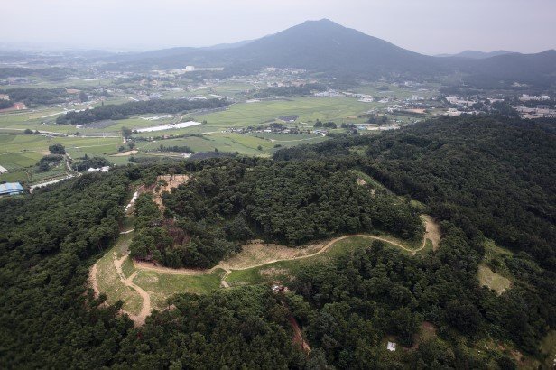 전북 익산 오금산성. 익산시 제공