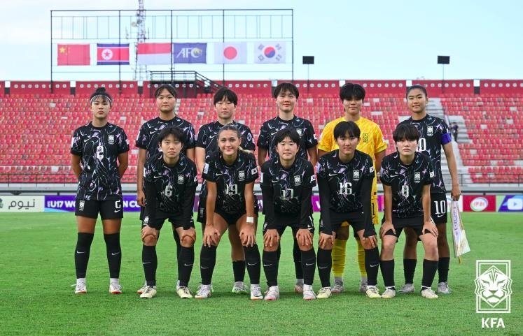 한국 U-17 여자 축구대표팀 선수들 [대한축구협회 제공. 재판매 및 DB 금지]