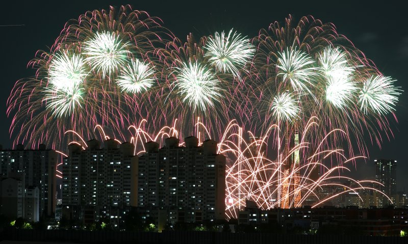 지난해 서울 여의도 한강공원 일대에서 열린 '2023 서울세계불꽃축제' 모습. 사진=뉴시스