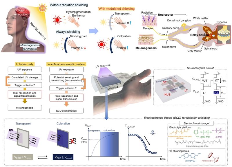 중앙대, 인체피부 모방 자율구동 자외선 차단 반도체 시스템 개발
