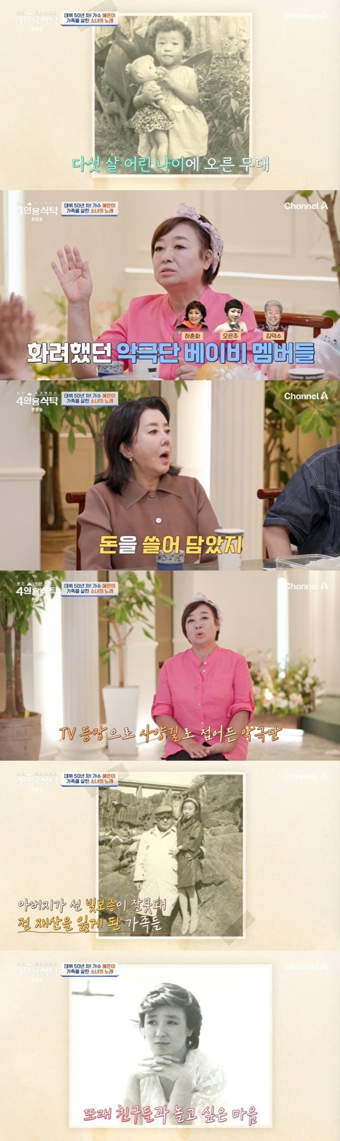 혜은이 5세 때 데뷔…父 빚보증에 전 재산 잃어 [RE:TV]