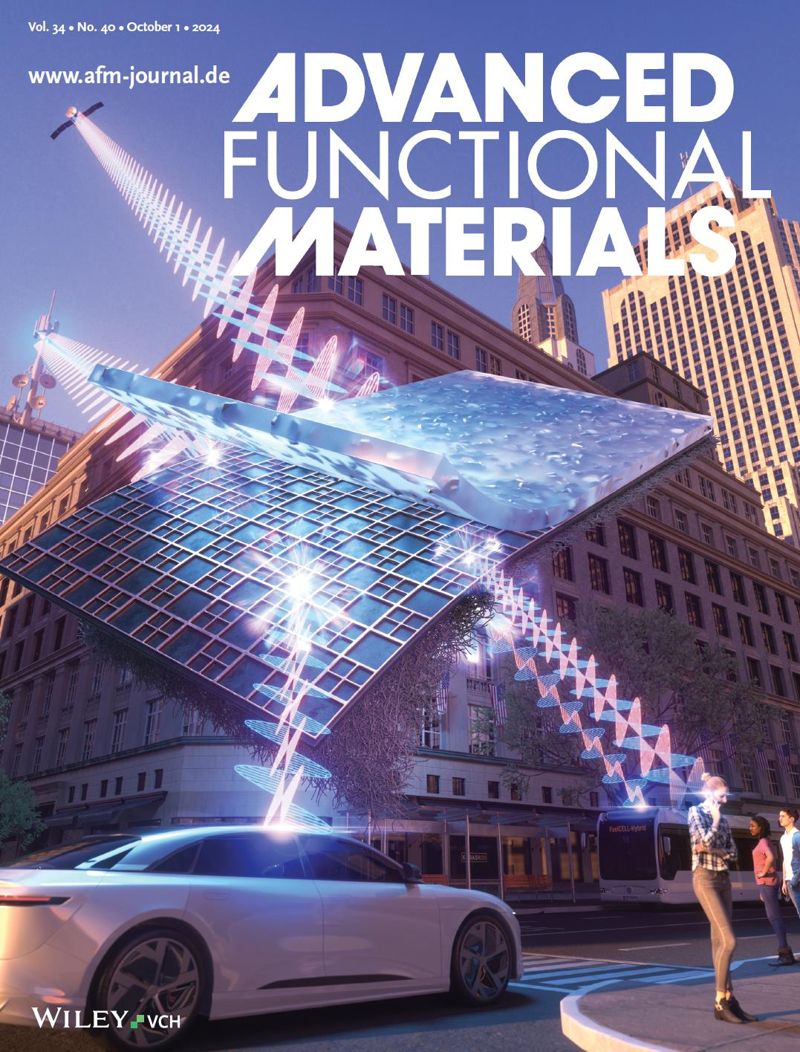 세계적 학술지인 '어드밴스드 펑셔널 머터리얼스(Advanced Functional Materials)'가 한국재료연구원 융복합재료연구본부 박병진·이상복 박사팀이 개발한 여러 전파를 흡수하는 필름 기술을 높이 평가해 표지논문으로 선정했다. 재료연구원 제공