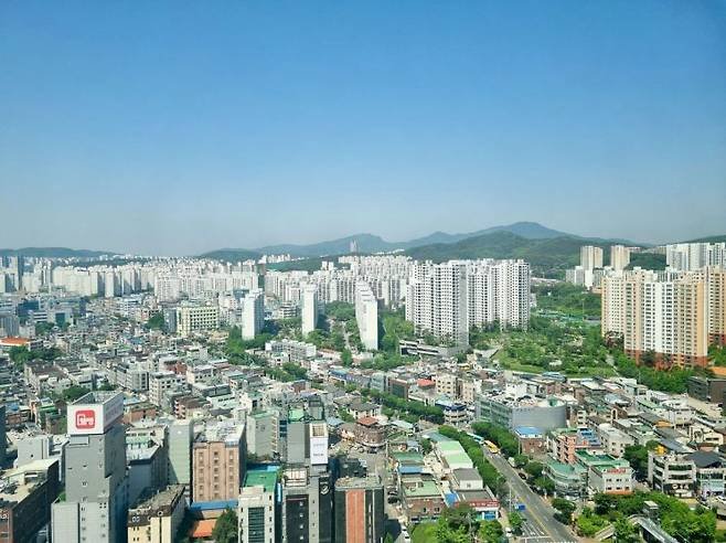 [용인=뉴시스]수지구 풍덕동 일대 아파트 단지(사진제공=용인시)