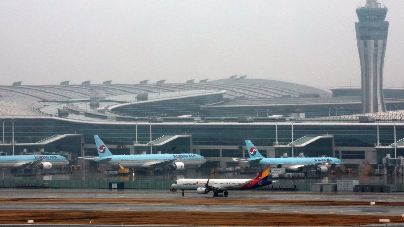 인천국제공항 계류장의 모습. 뉴스1