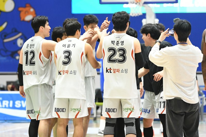 2년 만에 KBL 컵 대회에 오른 수원 KT. (KBL 제공)