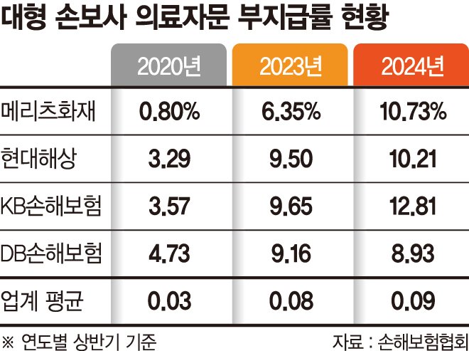 손보사 "과잉진료 막아라" 의료자문 부지급률 껑충