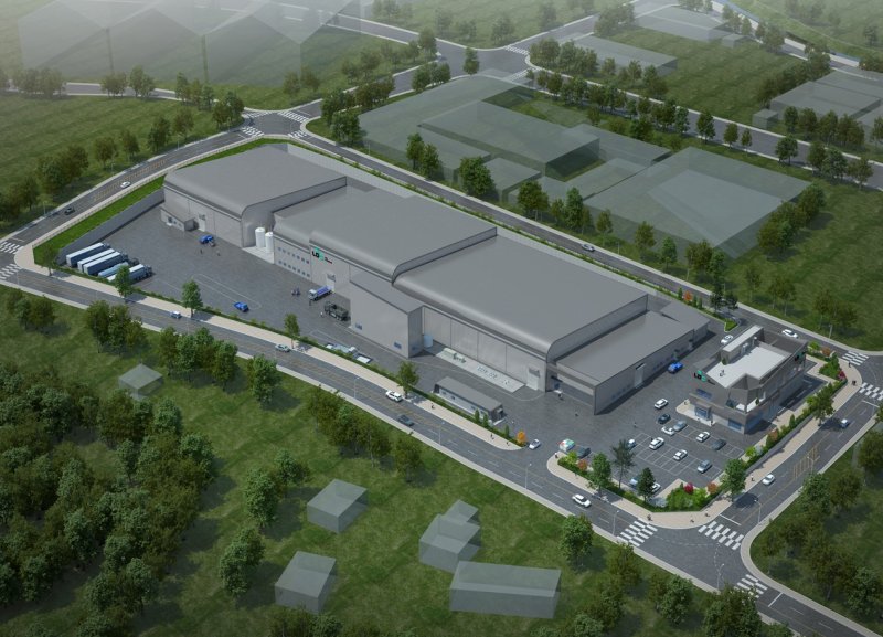 충남 당진에 건설 중인 폐타이어 재활용 공장 조감도. /엘디카본 제공