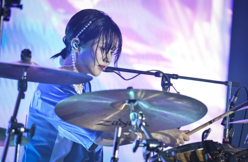 [서울=뉴시스] '펜타포트 록 페스티벌 2024' QWER. (사진 = 인천광역시 제공) 2024.08.03. photo@newsis.com *재판매 및 DB 금지