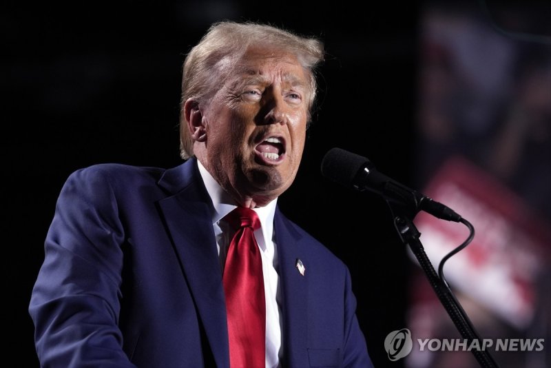 Republican presidential nominee former President Donald Trump speaks at a campaign rally, Friday, Oct. 18, 2024, in Detroit. (AP Photo/Evan Vucci)