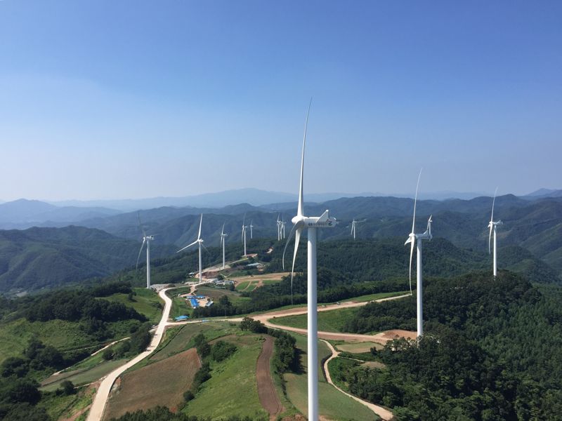 GS 영양 풍력발전단지 전경. GS그룹 제공