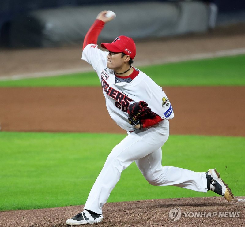 김도현은 이번 한국시리즈에서 불펜 투수로서의 역할을 충실하게 해냈다. 연합뉴스