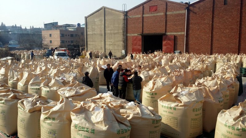 [세종=뉴시스]국립농산물품질관리원은 2024년산 공공비축벼(가루쌀벼 포함) 40만t(쌀 기준)과 지난 15일 발표한 쌀 수급 안정대책에 따른 시장격리 물량 9만5000t에 대한 매입 검사를 실시한다. 사진은 검사현장의 모습.(사진=농관원 제공)