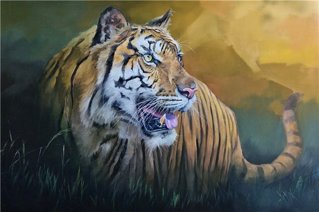 호랑이(Tiger) 194×131㎝(120호) oil on canvas 2024.