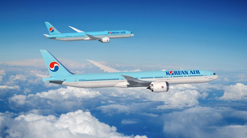 대한항공 보잉 B777-9(아래), B787-10. (대한항공 제공) 2024.7.22/뉴스1 ⓒ News1 유승관 기자