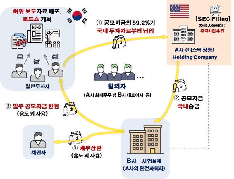 부정거래 구조. 금융위원회 제공