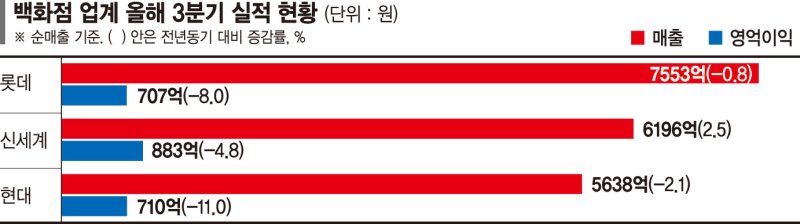 '불황의 그늘' 백화점… 겨울패션·점포리뉴얼로 정면돌파