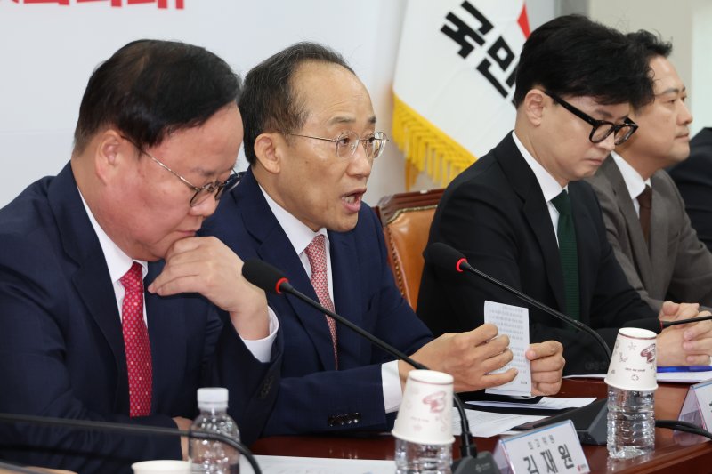 추경호 "김건희 특검법 재의요구 강력 건의…인권유린 특검법"