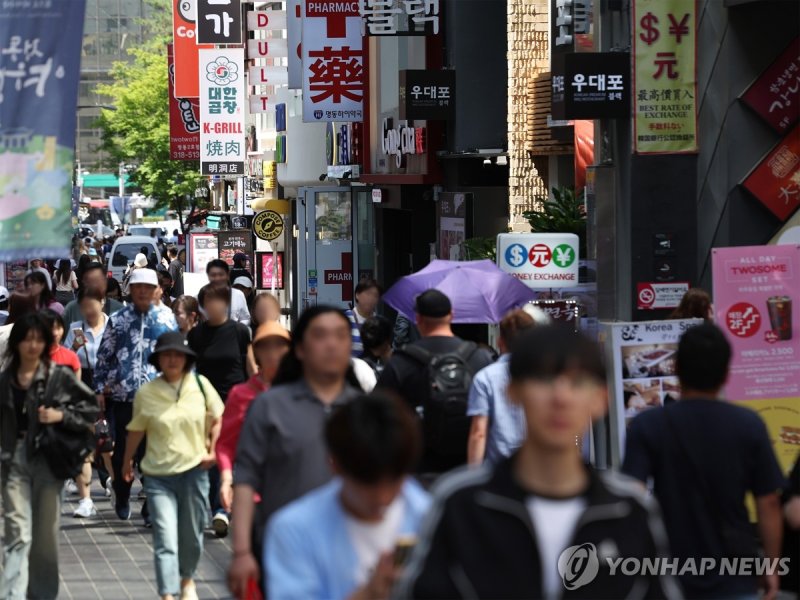 서울 명동거리. 연합뉴스