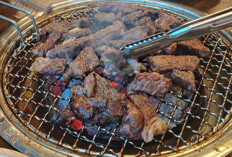 육질이 부드럽고 씹는 맛이 풍부한 횡성한우. 횡성문화관광재단 제공