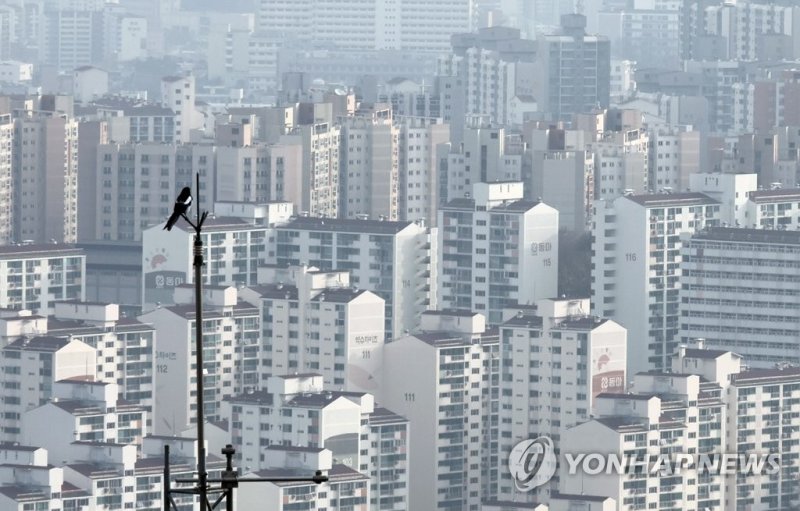 2022년 11월 24일 남산에서 바라본 서울 아파트 모습. 사진=연합뉴스