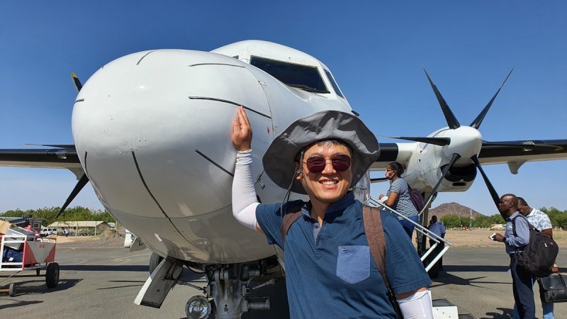 케냐로 기후변화 취재 떠나는 저자 [김성진 연합뉴스 우분투콘텐츠팀장 제공]