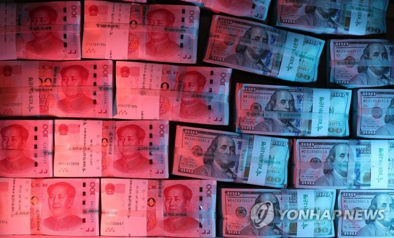 중국의 위안화와 미국의 달러화 (출처=연합뉴스)