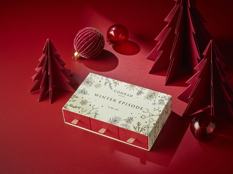 콘래드 서울 크리스마스 리미티드 기버웨이 박스 모습.(사진=콘래드 제공) *재판매 및 DB 금지