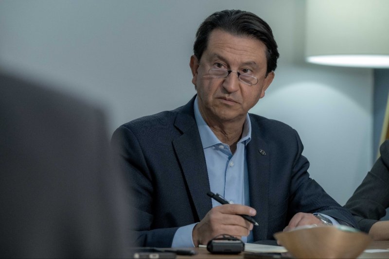 지난해 11월 21일(현지시간) 미국 로스앤젤레스(LA)에서 열린 'LA 오토쇼' 현대차 전시관에서 국내 언론과 인터뷰 중인 호세 무뇨스 현대차 사장. 현대자동차 제공