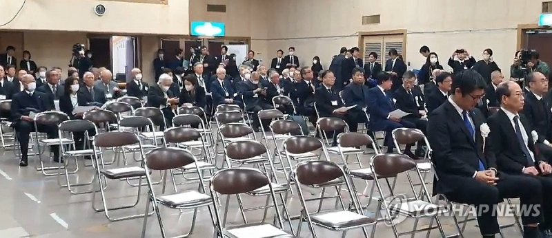 '사도광산 추도식'에 텅 빈 한국 측 좌석 (출처=연합뉴스)