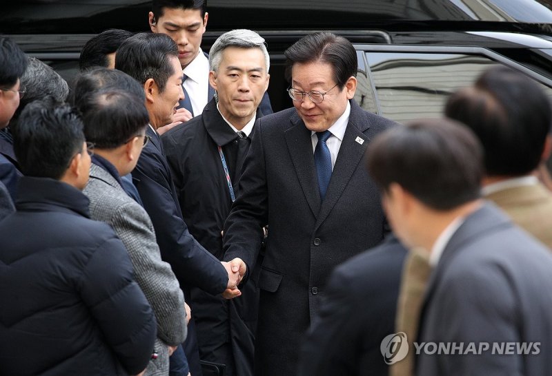 이재명 대표, 위증교사 법원 출석 (출처=연합뉴스)