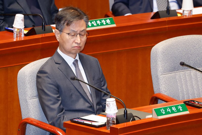 감사원 사무총장, 2일 긴급 브리핑서 '민주 감사원장 탄핵 부당' 비판