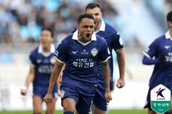 충남아산FC의 주닝요.(한국프로축구연맹 제공)