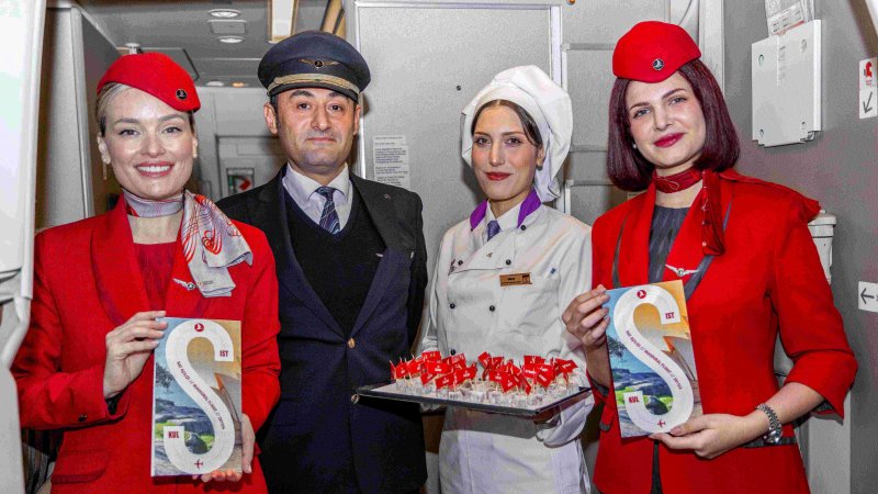 튀르키예 이스탄불과 호주 시드니 간 노선 취항에 성공한 터키항공 승무원 *재판매 및 DB 금지