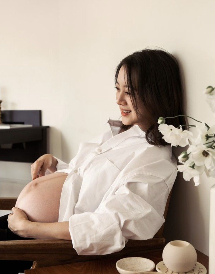 원더걸스 혜림, 만삭 모습 공개 "출산 일주일 전…건강히 만나자"