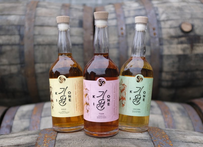 기원 위스키, 시그니처 라인 3종 이미지 (기원 위스키 증류소 제공)