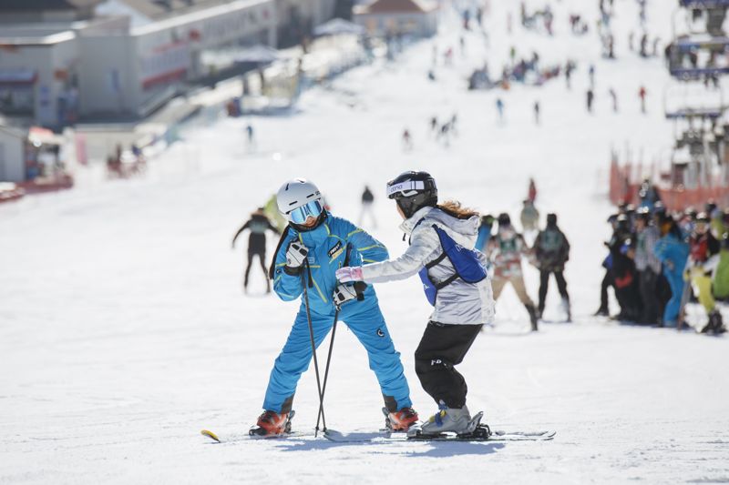설원 위 은빛 질주... "스키어는 올겨울도 행복하네"