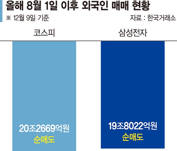 업황부진에 계엄 폭탄까지 맞은 삼성전자… 외인 투매행렬