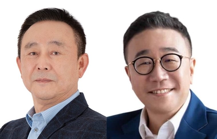 김해성 오스템임플란트 대표 (왼쪽), 김형민 플라즈맵 대표