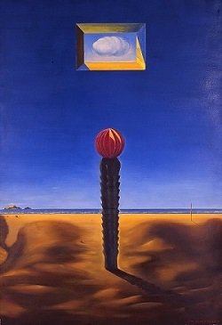 '초현실주의와 한국근대미술'전 출품 작품. 김종하, 선인장(生), 1977, 캔버스에 유화 물감, 162×112.4, 국립현대미술관 소장 *재판매 및 DB 금지