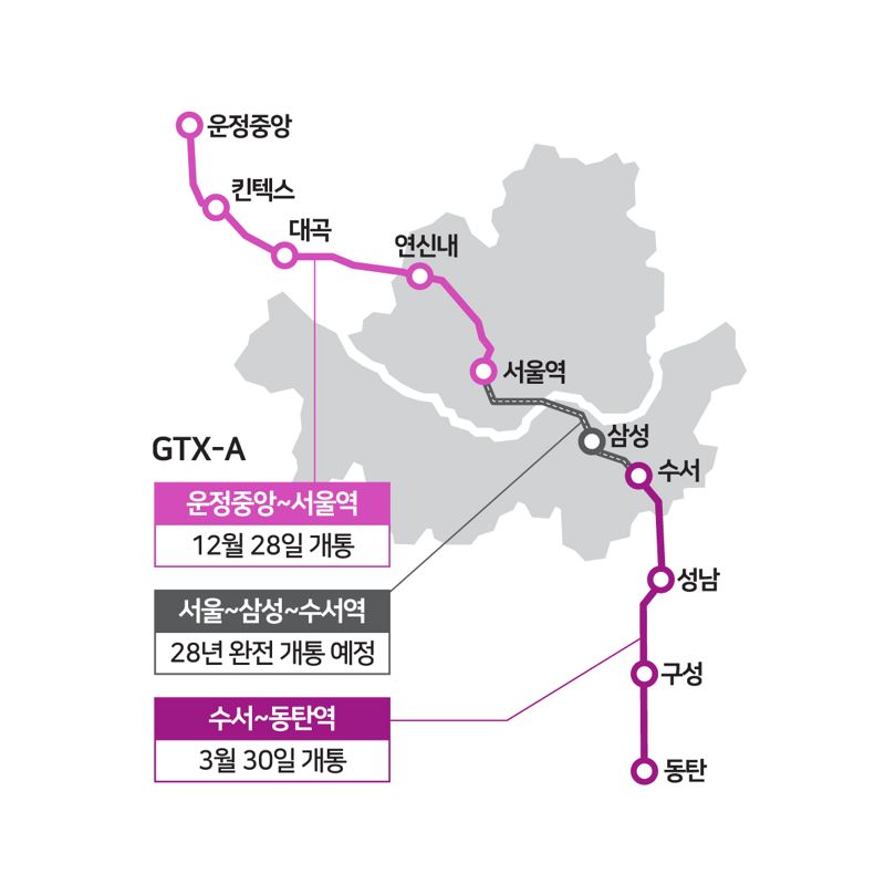 GTX-A 노선도. /파주시 제공