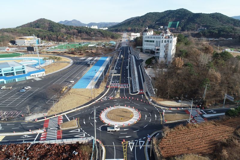 전북 정읍시 초산동~상평동 연결도로. 정읍시 제공