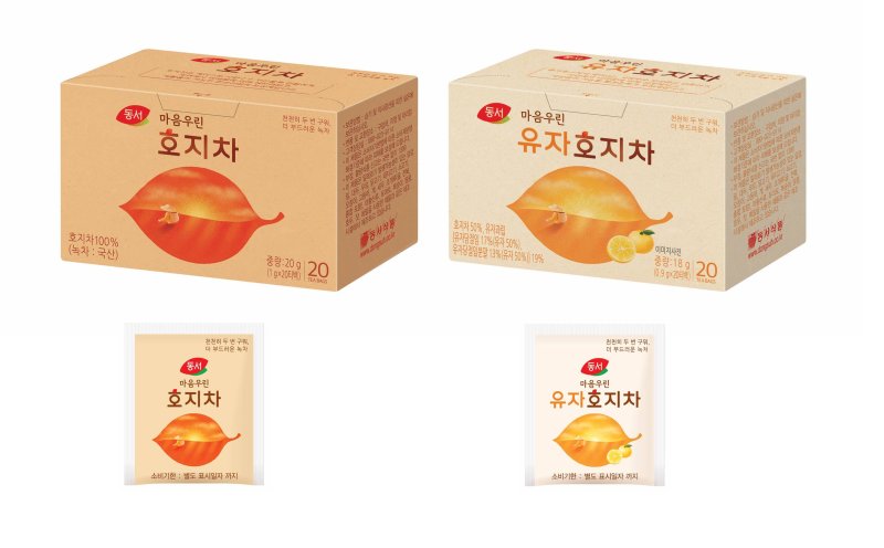 [서울=뉴시스] 동서식품, '동서 마음우린 호지차' 2종. (사진= 동서식품 제공)