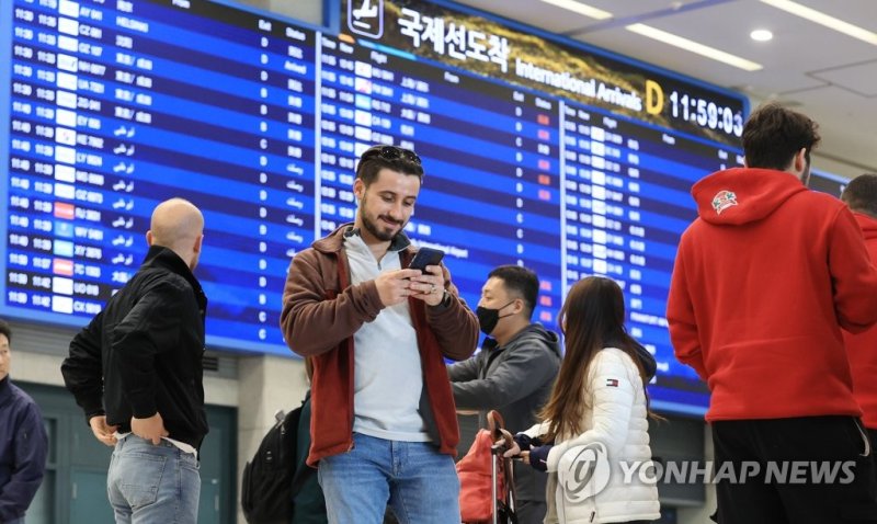 인천국제공항 제1여객터미널 입국장 (출처=연합뉴스)