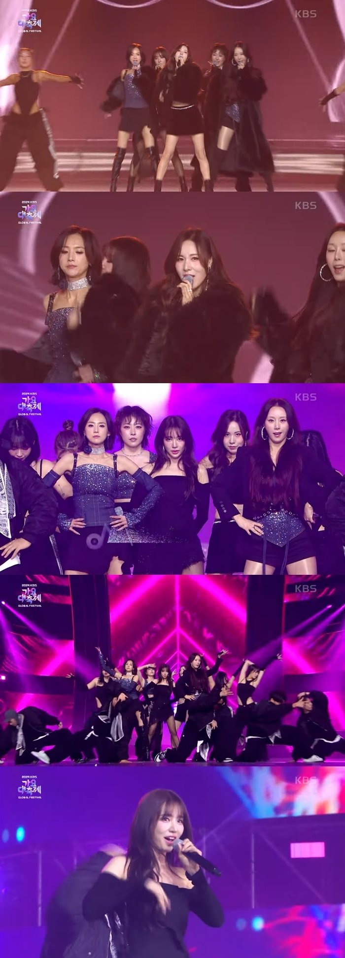 윤은혜와 불화 루머 종식…베이비복스, 14년만에 완전체 감동 무대