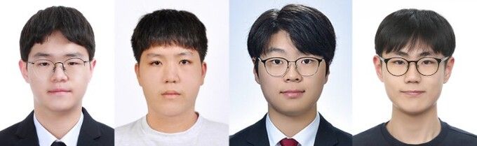 고재윤, 정민호, 추승준, 허준 학생(왼쪽부터). 부산교육청 제공