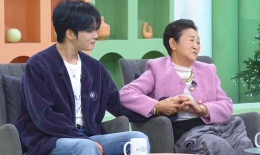 가수 김재중과 어머니. 출처=KBS 1TV '아침마당' 갈무리