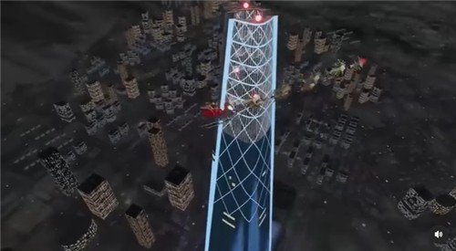 롯데월드타워 지나는 산타 (출처=연합뉴스)