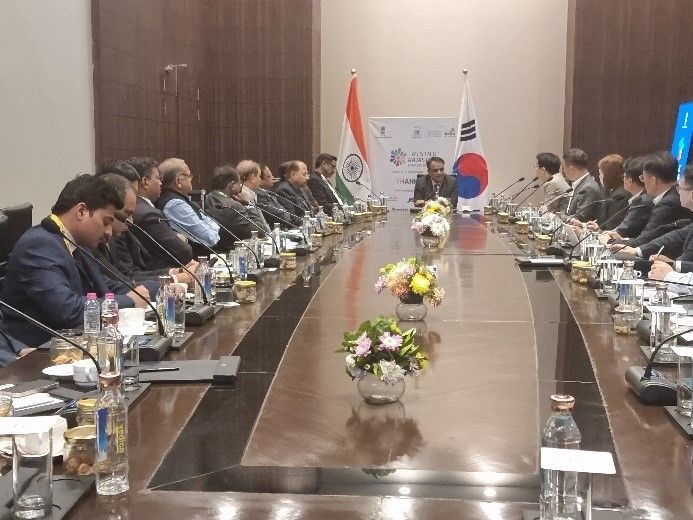 인도 라자스탄 주 공공사업부 최고책임자들이 회의를 하고 있다. 에스지이SG 제공
