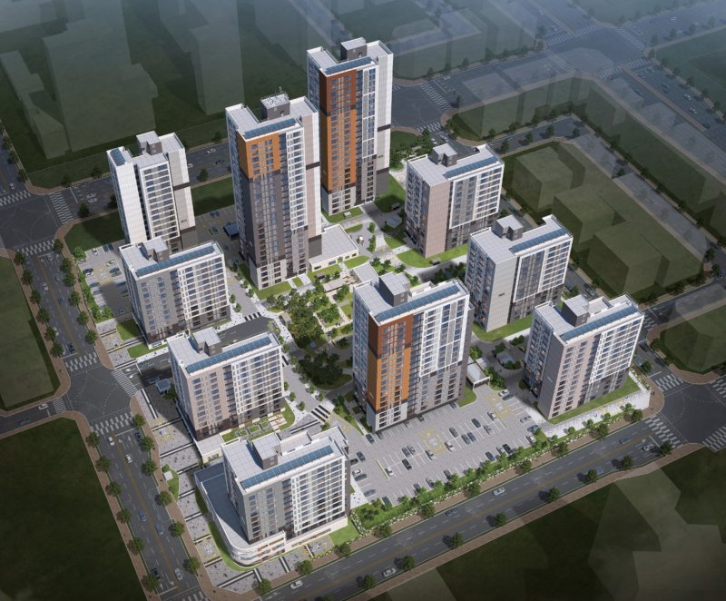 [평택=뉴시스]평택고덕 임대아파트 조감도(사진=LH 제공)